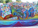 Tara-dactyl Mural | Street Murals by Rachel Kaiser Art | Riverside Railyard Skate Park in Great Falls. Item composed of synthetic