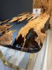 Epoxy table, Olive epoxy table, Dining room | Dining Table in Tables by Brave Wood. Item made of wood compatible with contemporary style
