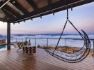 Studio Stirling LEAF chair at Zulu Rock Lodge South Africa | Swing Chair in Chairs by Studio Stirling. Item made of steel works with minimalism & country & farmhouse style