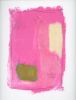 Play Drawing #6 — Pink Abstract Oil on Paper (11×14 in) | Oil And Acrylic Painting in Paintings by Vincent Salvati – Contemporary Abstract Painter | NJ`. Item composed of paper in minimalism or contemporary style