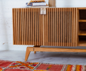 The Kineko :: Japandi Console | Console Table in Tables by MODERNCRE8VE. Item composed of oak wood