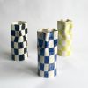 checker vase | Vases & Vessels by ALICJA CERAMICS. Item composed of ceramic
