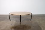 Modern Oval Oak Coffee Table from Costantini, In Stock | Tables by Costantini Designñ. Item composed of wood & metal compatible with contemporary and modern style