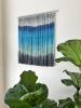 REEF Coastal Blue Textile Wall Hanging | Tapestry in Wall Hangings by Wallflowers Hanging Art. Item made of fiber works with boho & mid century modern style