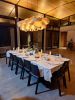 Handcrafted Architectural Wood Chandelier | Chandeliers by Traum - Wood Lighting. Item composed of wood compatible with minimalism and contemporary style