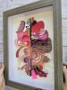 Unusual that feels like pink | Mixed Media by Glimpsecraft. Item compatible with contemporary and art deco style