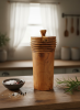 Sculptural Apple Wood Vessel | Hand-Turned Artisan Original | Storage by Holzkunst Samuel Meisinger. Item made of wood compatible with country & farmhouse and traditional style