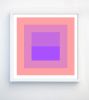 Geometric Color Study Set of 4 in Preppy Pastels | Prints by Daylight Dreams Editions. Item composed of paper in minimalism or mid century modern style