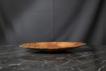 Spalted Beech Art Plate on Carrara Marble Base | Decorative Plate in Decorative Objects by Holzkunst Samuel Meisinger. Item composed of wood compatible with art deco and modern style