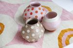 colorblock halo vase blush | Vases & Vessels by Charlie Sprout. Item made of fiber