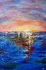 La liberación del sol | Oil And Acrylic Painting in Paintings by Elena Parau. Item made of canvas works with contemporary & country & farmhouse style