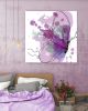 Purple Butterfly Canvas | Oil And Acrylic Painting in Paintings by Irena Orlov. Item composed of canvas