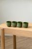 Handmade Porcelain Espresso Cup. Green | Drinkware by Creating Comfort Lab. Item made of ceramic