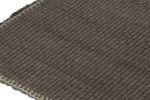 Rug & Kilim's Accent Kilim, Gray Textural Stripes with Beige | Area Rug in Rugs by Rug and Kilim