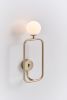 Sircle Wall Sconce | Sconces by SEED Design USA. Item made of brass with glass