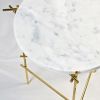 The Stilts - Carrara marble and gold leaf Coffee tables | Tables by DFdesignLab - Nicola Di Froscia. Item composed of steel and marble in contemporary or modern style