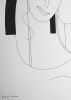 The Quiet Disruption — Minimalist Abstract Drawing | Drawings by Hildegarde Handsaeme. Item made of paper works with minimalism & contemporary style