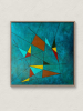 Abstract Mid-Century Modern Painting - Geometric Art | Oil And Acrylic Painting in Paintings by Berezart. Item composed of canvas compatible with boho and minimalism style