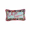 hand-embroidered needlepoint CHIC HAPPENS! * OOAK | Pillow in Pillows by Mommani Threads. Item compatible with contemporary and traditional style