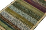 Vintage Gabbeh Tribal rug in Green, Beige-brown and Blue | Area Rug in Rugs by Rug and Kilim