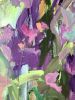 Floral 08.09.21 | Oil And Acrylic Painting in Paintings by Viktoria Ganhao. Item made of linen works with contemporary style
