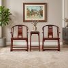 Legacy Ellsworth Ming Begonia Openwork Horseshoe Armchair I | Chairs by Dynasty Artisan. Item made of wood works with contemporary & eclectic & maximalism style