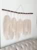 Large macrame feathers with 9 feathers | Macrame Wall Hanging in Wall Hangings by Damla. Item made of cotton works with boho style