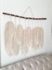 Large macrame feathers with 9 feathers | Macrame Wall Hanging in Wall Hangings by macramestories. Item made of cotton works with boho & country & farmhouse style
