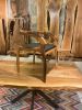 Custom Walnut Wood Dining Chair, Epoxy Chair | Chairs by Gül Natural Furniture. Item made of wood compatible with minimalism and mid century modern style