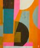 Fractured BiG Orange | Oil And Acrylic Painting in Paintings by Ronald Hunter. Item made of canvas works with contemporary & industrial style