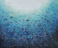 Blue Beauty | Oil And Acrylic Painting in Paintings by DaggArt. Item made of synthetic