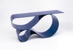 Whorl Console-Blue Powder Coated Aluminum by Neal Aronowitz | Side Table in Tables by Neal Aronowitz