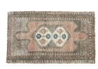 Vintage Turkish rugs doormat | 1.10 x 2.11 | Small Rug in Rugs by Vintage Loomz. Item composed of wool in boho or mediterranean style