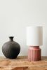 Chic bedside lamp - a form perfect for hotels, lobbies. | Table Lamp in Lamps by ENOceramics. Item composed of fabric & ceramic compatible with minimalism and country & farmhouse style