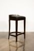 Contemporary Counter Stool in Wood and Leather by Costantini | Chairs by Costantini Design. Item composed of wood and leather in contemporary style