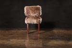 Dining Chair in Exotic Wood and Sheepskin by Costantini | Chairs by Costantini Design. Item made of wood with cotton