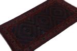 Rug & Kilim's Baluch Tribal Rug in Blue with Red Geometric | Area Rug in Rugs by Rug and Kilim
