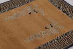 Rug & Kilim’s Chinese Art Deco Runner Rug, Brown with Greek | Area Rug in Rugs by Rug and Kilim