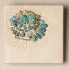 Beach Walk Ceramic and Mosaic Wall Art | Art & Wall Decor by Clare and Romy Studio. Item composed of ceramic & glass compatible with boho and minimalism style