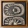 Passages Series - Mod - Set of 12 - Ceramic Wall Art | Wall Sculpture in Wall Hangings by Clare and Romy Studio. Item composed of stoneware in boho or mid century modern style