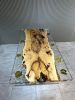 Clear Epoxy Resin Table Top - Live Edge Epoxy Table | Dining Table in Tables by Tinella Collection. Item made of walnut with metal works with contemporary & art deco style