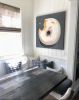 "Powdered Donut on Gray" 36"x36" | Oil And Acrylic Painting in Paintings by TRP Art - Terry Romero Paul. Item made of canvas