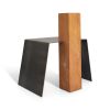 Cabaret I - Functional Art Lounge Chair Sculpture | Chairs by HERBEH WOOD. Item made of wood & steel compatible with contemporary style