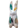 Disapproving Bunny- Blobular | Sculptures by Fuzz E. Grant. Item composed of stoneware and synthetic in modern style