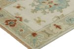 Rug & Kilim’s Oushak Rug in Beige-Cream with Medallion | Area Rug in Rugs by Rug and Kilim