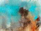 Hide & Seek I: Turquoise | Oil And Acrylic Painting in Paintings by Nicholas Kriefall. Item made of canvas compatible with contemporary style