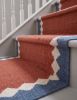 Handwoven Wool Stair Terracotta & Slate Runner Rug | Rugs by Evergreen Carpets. Item made of wool works with boho & minimalism style