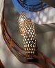 Bamboo Light Hexagonal Cigar 105 | Pendants by ADAMLAMP. Item made of bamboo works with minimalism & contemporary style