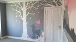 Baby Girl Nursery Mural | Murals by Mark One87. Item composed of synthetic