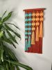 Mango Groove: Small Dimensional Boho Wall Hanging | Wall Sculpture in Wall Hangings by Cadence by Clarity Craft Studio. Item made of bamboo with cotton works with boho & contemporary style